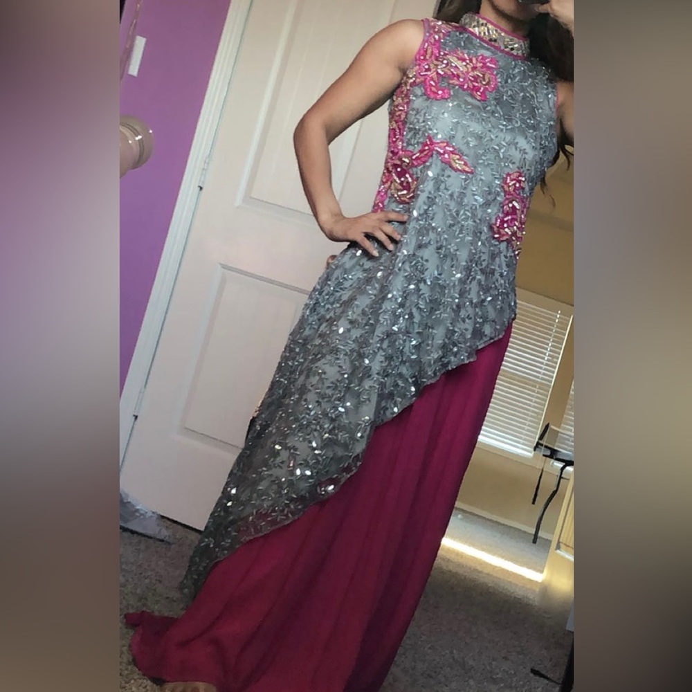 Studded Sequin Long Maxi Gown/Dress